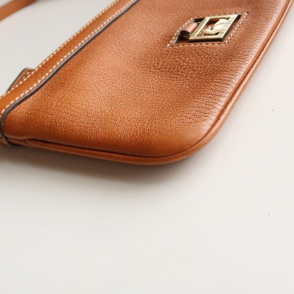 Dooney and Bourke Tan / Brown Leather Wristlet, Handbag, Purse, Wallet - Picture 7 of 13